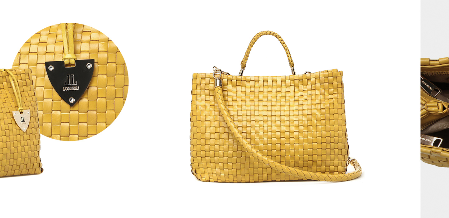 Выбор стилиста Rendez-Vous – желтая плетеная сумка Loriblu B.1095. Тренд лета 2017